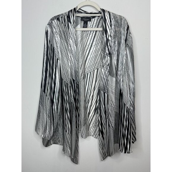 R&M Richards Black White Dress Jacket Set Plus Size 2X - Picture 5 of 13